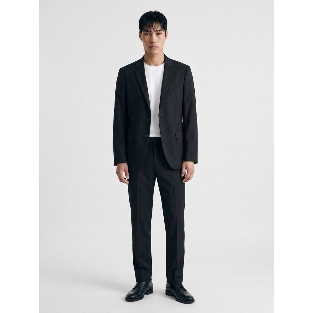 NN-1-9/ classic single-breasted black suit jacket from Hugo Boss.size 38R